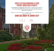 Kleine Seitenvorschau von brauerei-strate.de
