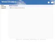 Kleine Seitenvorschau von wetter-franken.de