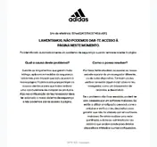 Kleine Seitenvorschau von adidas.pt