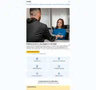 Kleine Seitenvorschau von arriva-service.de