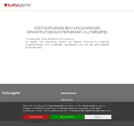 Kleine Seitenvorschau von kulturgipfel.de