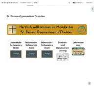 Kleine Seitenvorschau von moodle.benno-gym.de
