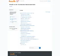 Kleine Seitenvorschau von moodle.th-koeln.de