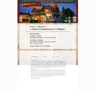 Kleine Seitenvorschau von santa-fe-steakhouse.de