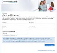 Kleine Seitenvorschau von widerruf.kassensucheservice.de