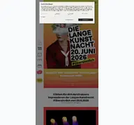 Kleine Seitenvorschau von langekunstnacht.de