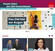 Kleine Seitenvorschau von frauenunion.de