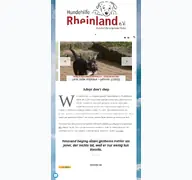 Kleine Seitenvorschau von hundehilfe-rheinland.de