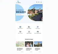 Kleine Seitenvorschau von wiesloch.de