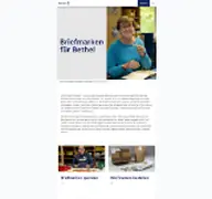 Kleine Seitenvorschau von briefmarken-bethel.de