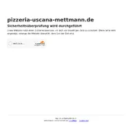 Kleine Seitenvorschau von pizzeria-uscana-mettmann.de