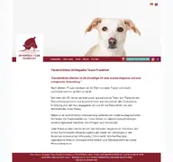 Kleine Seitenvorschau von tierorthopaedie-frankfurt.de