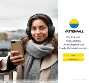 Kleine Seitenvorschau von inside.vattenfall.de