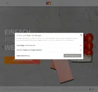 Kleine Seitenvorschau von ictwerbung.de