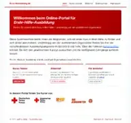 Kleine Seitenvorschau von kurs-anmeldung.de