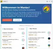 Kleine Seitenvorschau von maniac-forum.de