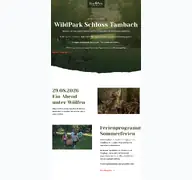 Kleine Seitenvorschau von wildpark-tambach.de
