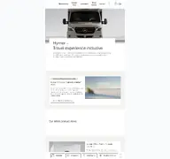 Kleine Seitenvorschau von hymer.com