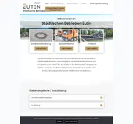 Kleine Seitenvorschau von staedtische-betriebe-eutin.de