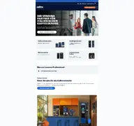 Kleine Seitenvorschau von lavazzapro.de