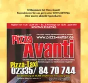 Kleine Seitenvorschau von pizza-wetter.de