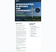 Kleine Seitenvorschau von windpark-muessen.de