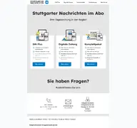 Kleine Seitenvorschau von abo.stuttgarter-nachrichten.de