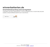 Kleine Seitenvorschau von winnerbatterien.de