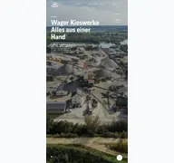 Kleine Seitenvorschau von wager-kieswerke.de