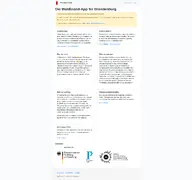 Kleine Seitenvorschau von waldbrand-app.de