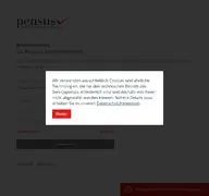 Kleine Seitenvorschau von portal.pensus.de