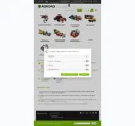 Kleine Seitenvorschau von eshop.agroad.de