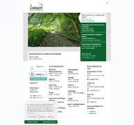 Kleine Seitenvorschau von lebach.de
