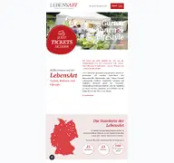 Kleine Seitenvorschau von lebensart-messe.de