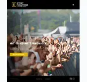 Kleine Seitenvorschau von eventsolutions.de