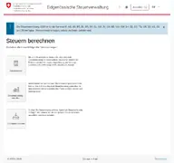 Kleine Seitenvorschau von swisstaxcalculator.estv.admin.ch