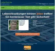 Kleine Seitenvorschau von lebertest.de