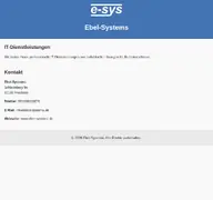 Kleine Seitenvorschau von ebel-systems.de