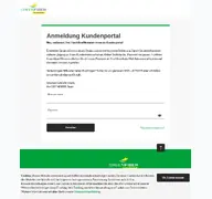 Kleine Seitenvorschau von kundenportal.greenfiber.de