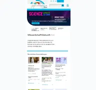 Kleine Seitenvorschau von wissenschafftzukunft-kiel.de