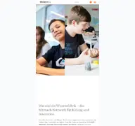Kleine Seitenvorschau von wissensfabrik.de
