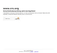 Kleine Seitenvorschau von crs.org