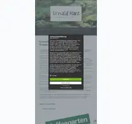 Kleine Seitenvorschau von urwaldharz.de