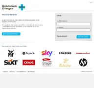 Kleine Seitenvorschau von uk-erlangen.mitarbeiterangebote.de