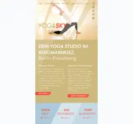 Kleine Seitenvorschau von yoga-sky.de