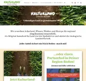 Kleine Seitenvorschau von kulturland.de
