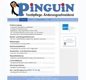 Kleine Seitenvorschau von pinguin-textilpflege.de