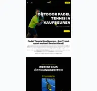 Kleine Seitenvorschau von padeltennis-kaufbeuren.de