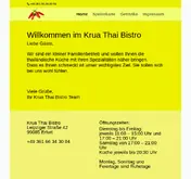 Kleine Seitenvorschau von krua-thai-bistro.de