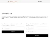 Kleine Seitenvorschau von krueger-dirndl.paketzurueck.de